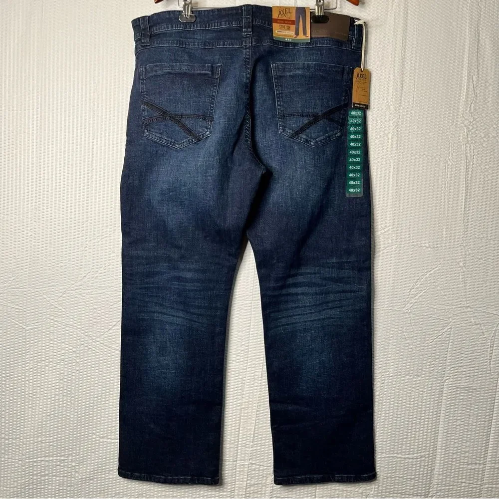 NWT TK Axel Slim Boot Dark Wash Jeans Size W40 L32